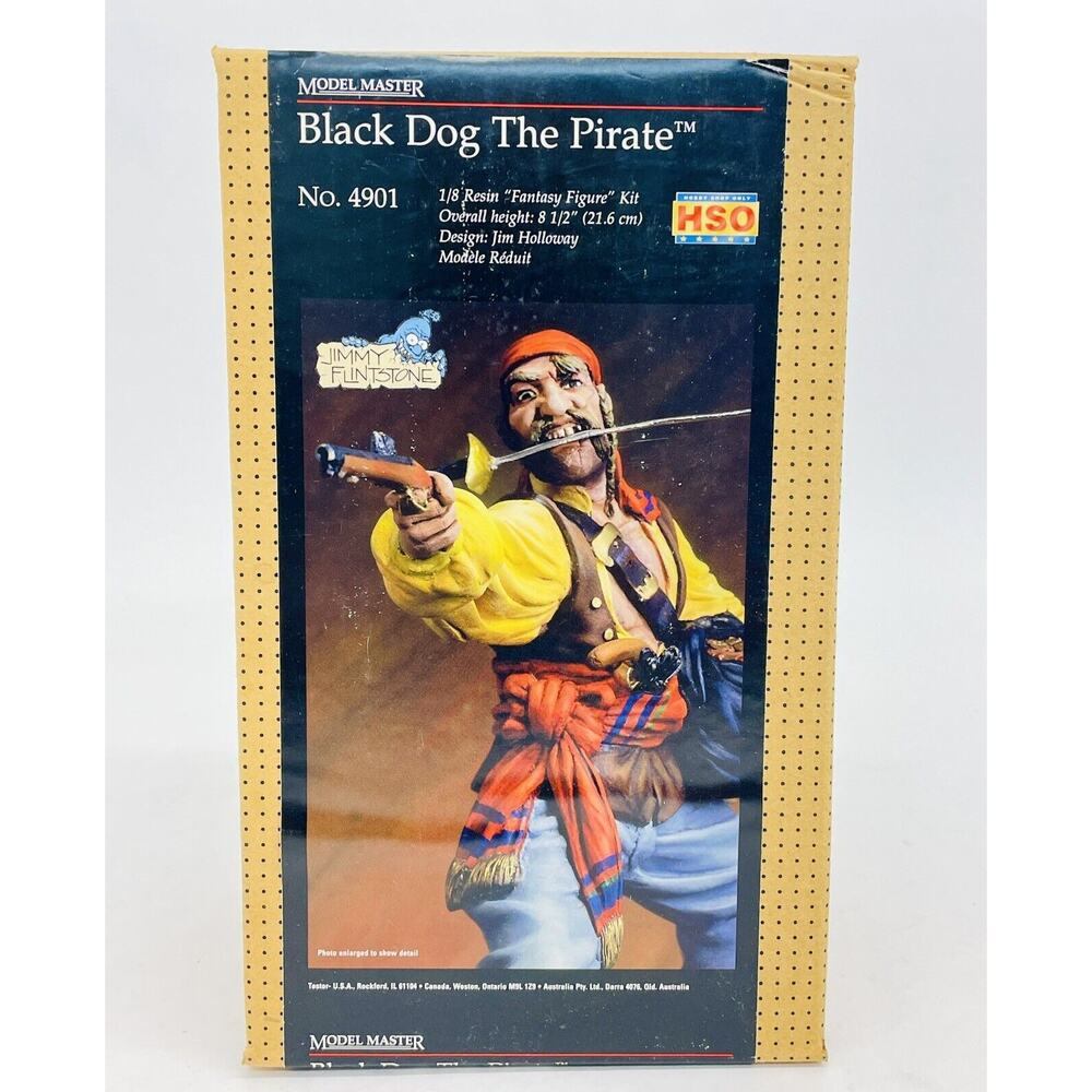 Testors HSO Model Master Black Dog The Pirate 1:8 Resin Model Kit 4901 New